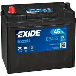 Exide batterij Excell EB455 45 Ah