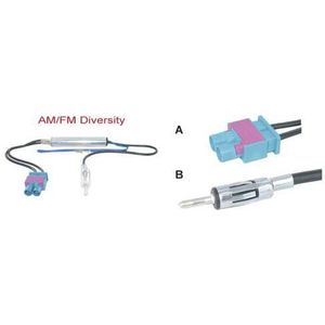 AM/FM Diversity Antenne Adapter Passief