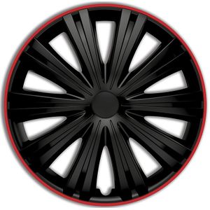 Wieldoppenset Giga14-Inch Zwart/Rood