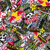 Stickerbomb Folie - Graffiti Design 2 - Rol 60x200cm - Zelfklevend