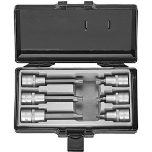 Force 4061 1/2 Bit Doppenset Spline 6 Delig