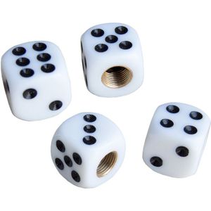 Simoni Racing Ventieldoppen White Dice