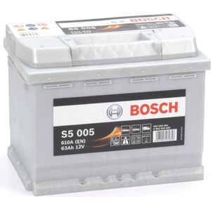 Bosch Auto batterij S5005 - 63Ah - 610A - Voertuigen Zonder Start-Stopsysteem