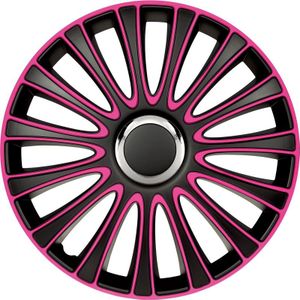 Wieldoppenset Lemans 17-Inch Zwart/Roze