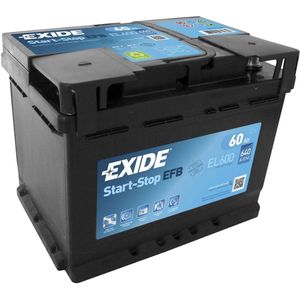 Exide batterij Start-Stop EFB EL600 60 Ah