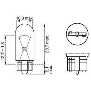 Bosch Gloeilamp, Achteruitrijlicht W2.1x9.5d