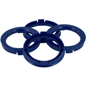 TPI Centreerringen 60.1->56.6mm Blauw 4 Stuks