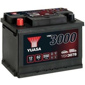 Yuasa batterij YBX3078 62 Ah