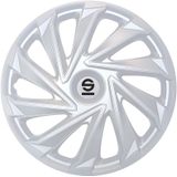 Sparco Wieldoppenset Varese 15-Inch Zilver