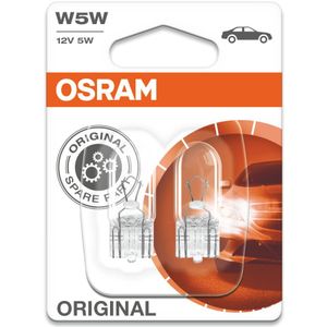 Osram Original 12V W5W T10 - 2 Stuks