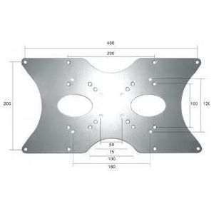 Neomounts by Newstar FPMA-VESA400 VESA adapter plate, 35 kg, 50x50, 75x75, 100x100, 120x120, 200x200