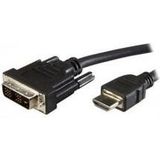 ADJ ADJBL21995552 A/V Cable, DVI->HDMI High Speed, M/M, 5m, Black