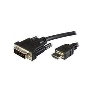 ADJ 300-00064 A/V Cable, DVI 19-Pin -> HDMI, M/M, 2M, Black, BLISTER