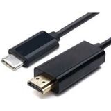 Equip 133466 USB-C to HDMI Type A, Male/ Male, Straight, 1.8 m, Black