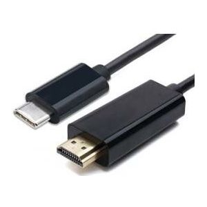 Equip 133466 USB-C to HDMI Type A, Male/ Male, Straight, 1.8 m, Black