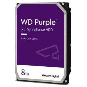 Western Digital WD84PURZ Purple Surveillance HDD, 8 TB, 3.5 inch, SATA3, 7200 RPM, CMR