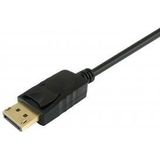 Equip 119391 DisplayPort to HDMI Cable, DisplayPort, HDMI, Male, Male, Straight, 3m, Black