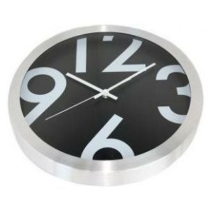 NeXtime clock 13803 Big Numbers, Ø35 cm, Wall, Black