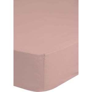 Cheqo® Satijnen Hoeslaken - 100x200cm - 100% Zacht Katoen Satijn - Tot 25cm Matrasdikte - Roze