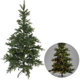 Cheqo® Luxe Kunstkerstboom - Kerstboom - Kunst Kerstboom - Kerstdecoratie - Inclusief Standaard - 1225 Takjes - 215cm