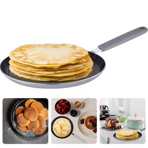 Cheqo® Pannenkoekenpan voor Inductie - ø24cm - Koekenpan - Alle Warmtebronnen - Geperst Aluminium - Anti-Aanbaklaag - Softtouch Handgreep - Ophangoog