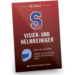 S100 Vizier- & Helm Reiniger, Doekje — Doos (10 losse doekjes)