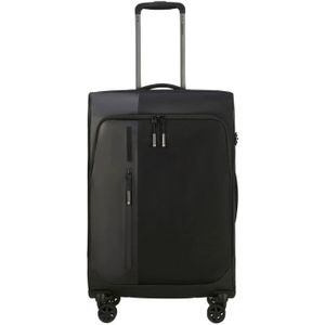 Samsonite BIZ2GO TRVL Spinner 66 DF Expandable black zachte koffer