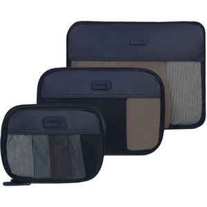 Lipault Travel Accessoires Set of 3 Compression Packing Cubes navy