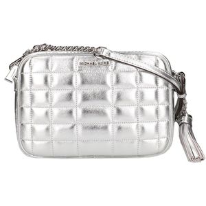 Michael Kors Jet Set MD Camera Bag silver Leren tas