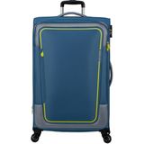 American Tourister Pulsonic Spinner 81 EXP coronet blue Zachte koffer