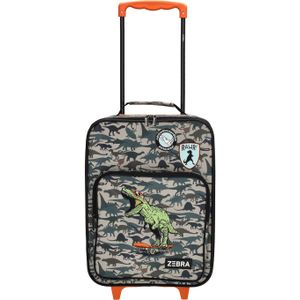 Zebra Trends Trolley Adventure dino green kinderkoffer handbagage koffer