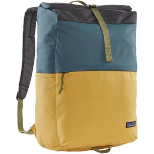Patagonia Fieldsmith Roll Top Pack patchwork: surfboard yellow w/abalone blue backpack