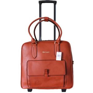 Olivia Lauren Sasha Business Trolley roest bruin Zakelijke koffer