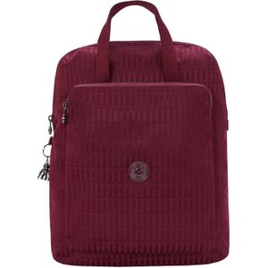 Kipling Kazuki ej maroon tile jacquard rugzak