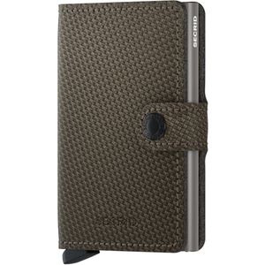 Secrid Miniwallet Portemonnee Carbon khaki pasjeshouder