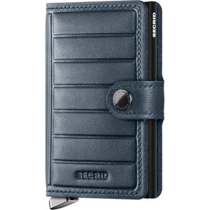 Secrid Miniwallet Emboss Lines teal pasjeshouder