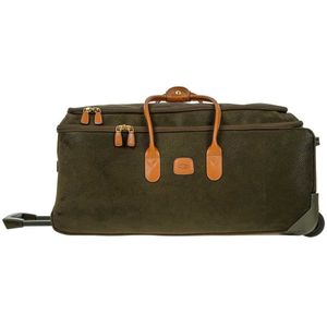 Bric&apos;s Life Holdall Reistas met Wielen 70 olive Trolley Reistas