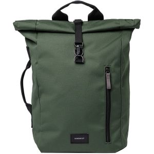 Sandqvist Dante Vegan dawn green with black webbing backpack