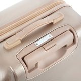 CarryOn Skyhopper 4 Wiel Trolley 55 + Beautycase Set champagne handbagage koffer