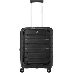 Roncato B-Flying Cabin Trolley 55 with Front Pocket nero handbagage koffer pilotenkoffer