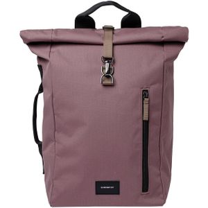 Sandqvist Dante Vegan lilac dawn with brown webbing backpack