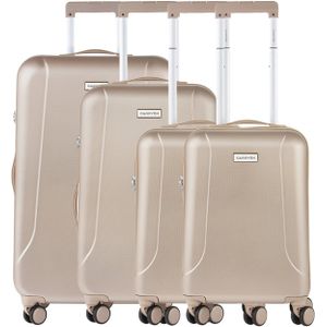 CarryOn Skyhopper 4-Delige Kofferset S/S/M/L champagne Harde Koffer
