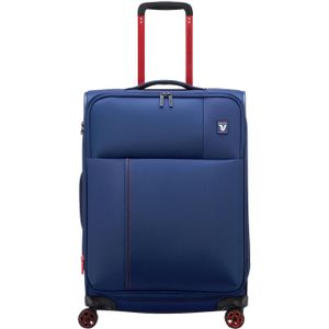 Roncato Move Expandable Trolley 64 ultramarine blue zachte koffer lichtgewicht koffer