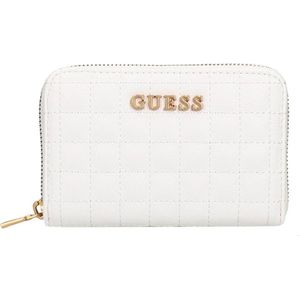 Guess Tia Slg Medium Zip Around white Dames portemonnee