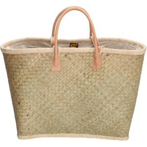 PE Florence - Rieten Mand - Strandtas - Beige - Raffia Riet