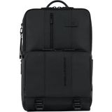 Piquadro Urban Fast-check Laptop and Ipad Backpack black backpack