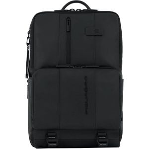 Piquadro Urban Fast-check Laptop and Ipad Backpack black backpack