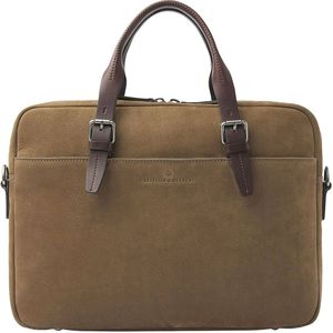 Castelijn & Beerens Nubuck Laptoptas 15.6"" RFID taupe