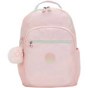 Kipling Seoul College blush metallic backpack