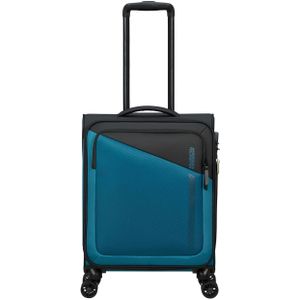 American Tourister Daring Dash Spinner S EXP black/blue Zachte koffer